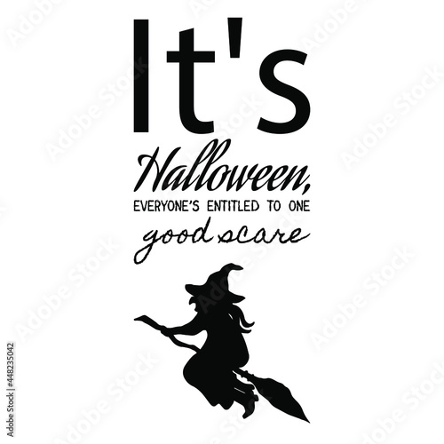 Halloween poster.  Stock vector illustration.