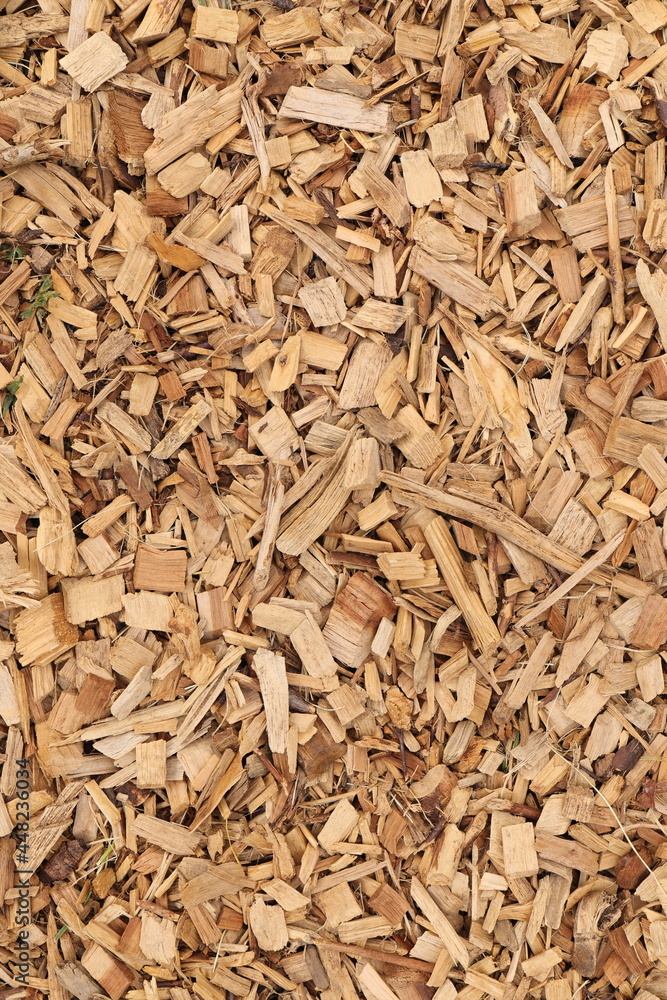 Wood chips as a background