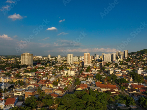 Aerial view of the city of Nova Iguaçu photo