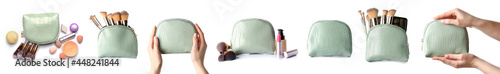 Set of cosmetic bag with ma...