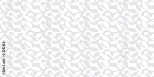 Simple botanical background. Seamless pattern.Vector. シンプルな有機的パターン