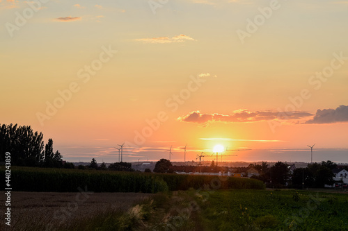 sunset over the Kitzingen © Stefan Zimmer 