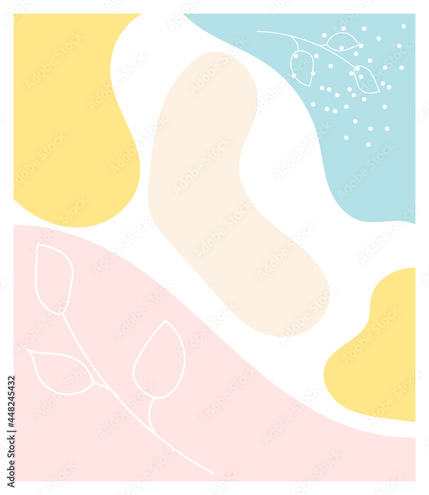 Abstract background , wallpaper. Background template  for text and images design by abstract colored shapes, line arts .