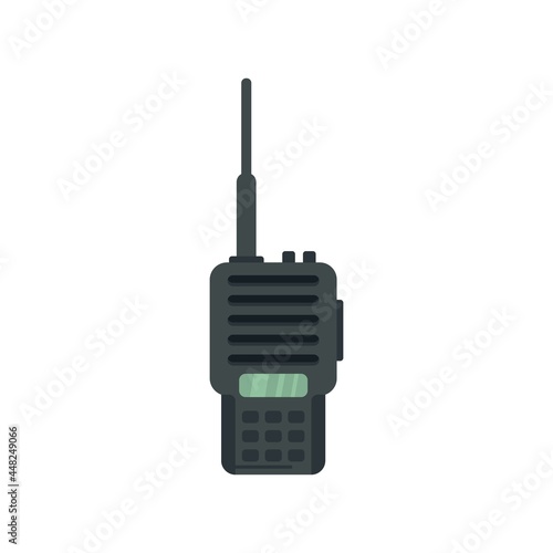 Walkie talkie icon flat isolated vector