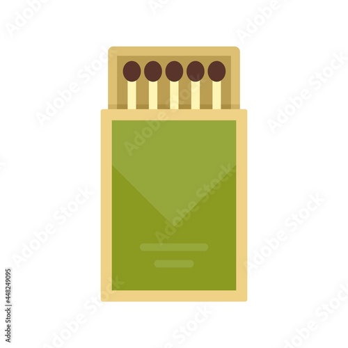 Match box icon flat isolated vector
