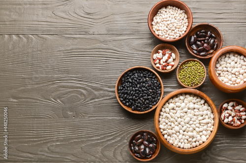 Bowls with different legume...