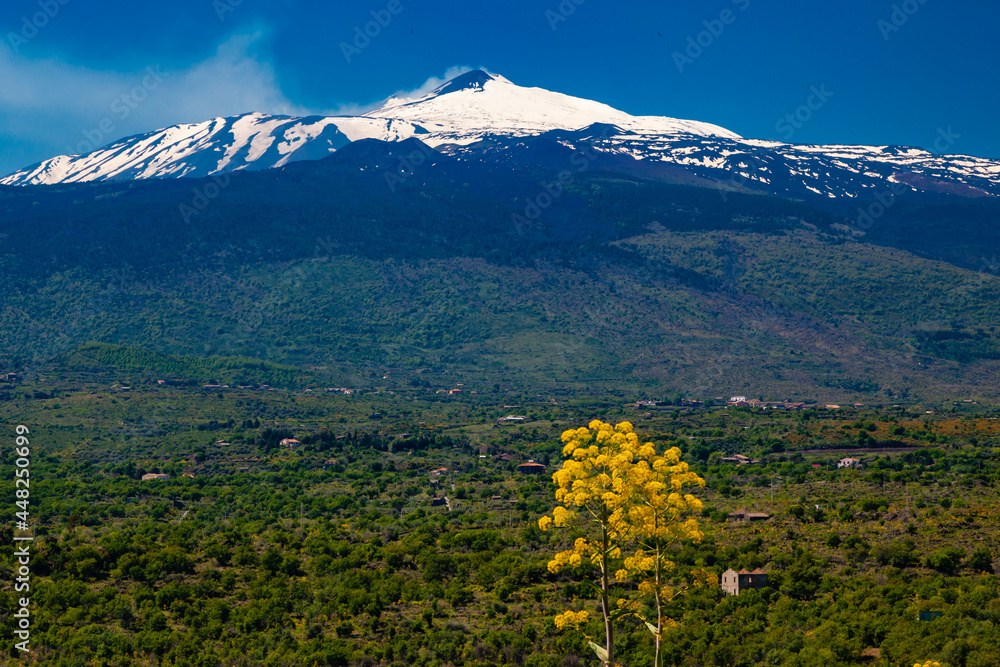 Sicily and vulcan etna