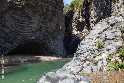 Alcantara river on Sicily, Italy photo