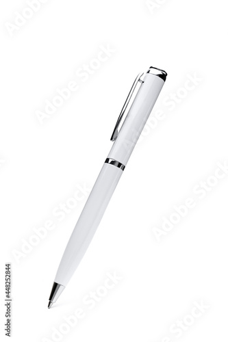 Pen isolated on white background. Ball point pen. photo