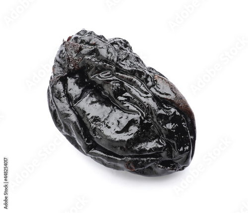 Tasty prune on white background