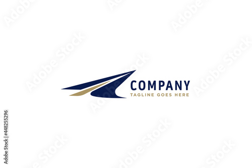 Abstract business transport road street logo design.
