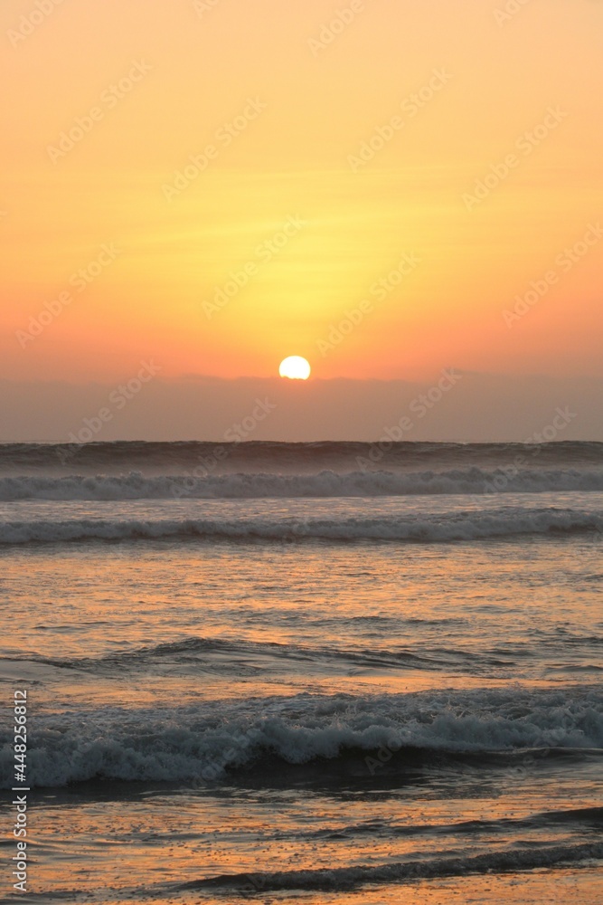 sunset over the sea sunset over the sea