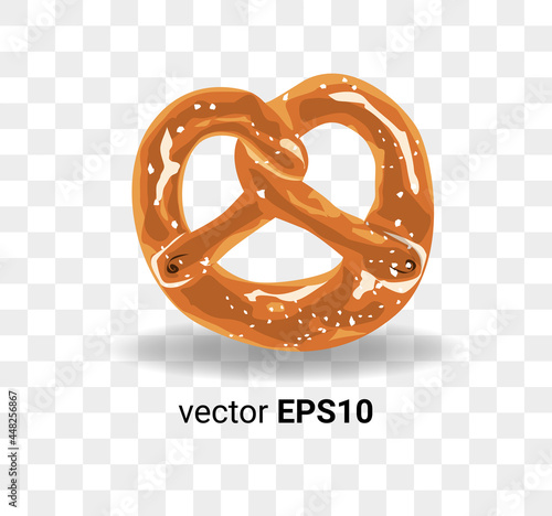 Vector image of cake illustration from europe named brezel