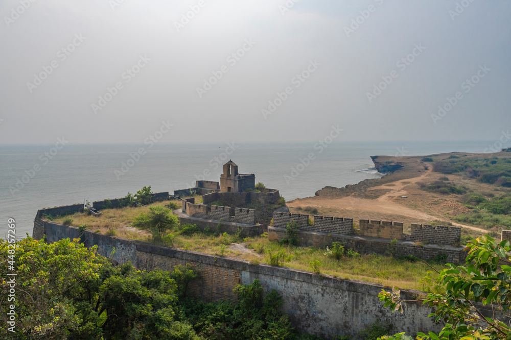 Wide view of  Diu Fort in Diu, India