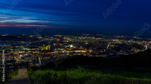 皿倉山展望台 夜景 福岡県 北九州市