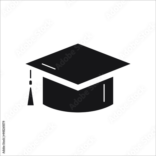 graduate cap icons symbol vector elements for infographic web