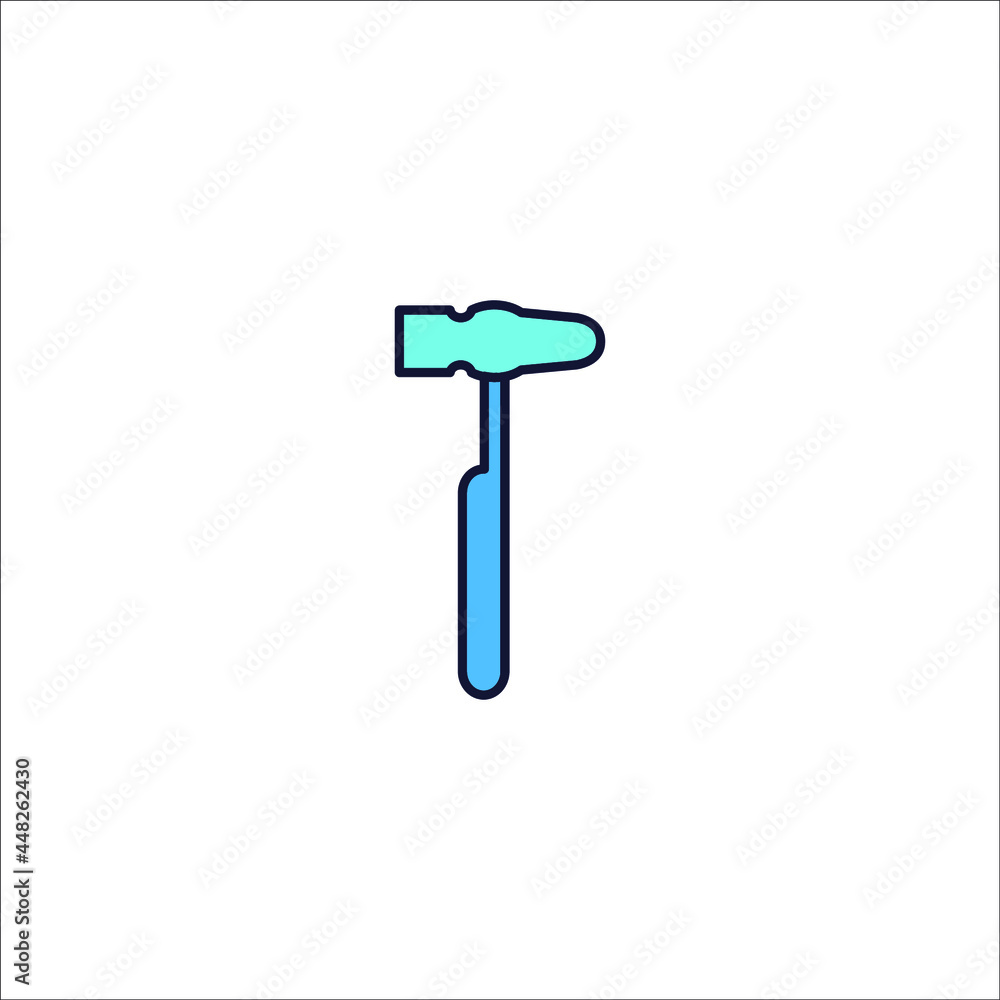 Hammer icons symbol vector elements for infographic web Hammer icons symbol vector elements for infographic web
