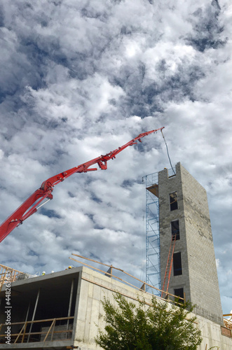 Woodbridge NJ/construction site with crane