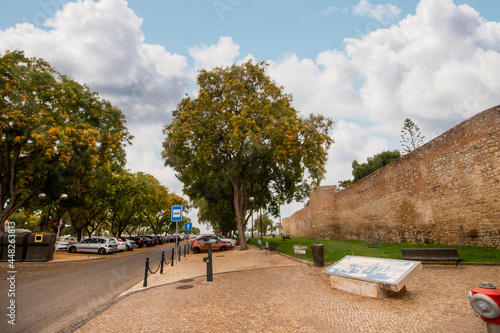 Historical castle wall