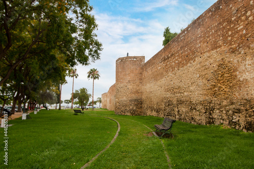 Historical castle wall