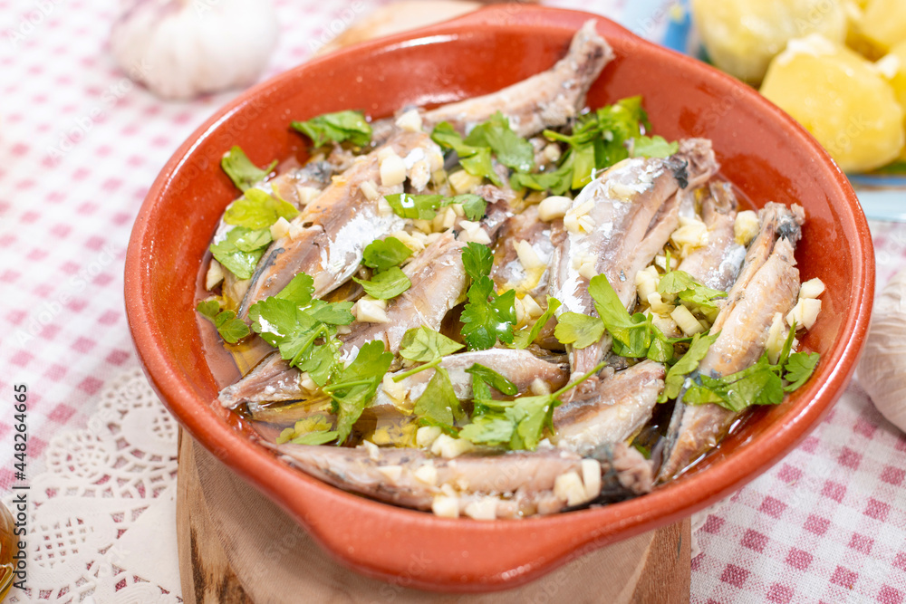 Traditional Atlantic horse mackerel meal