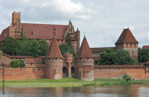 Teutonic castle in Malbork, Poland, vintage style photo © Wioletta