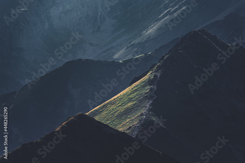 atmospheric mountain shot