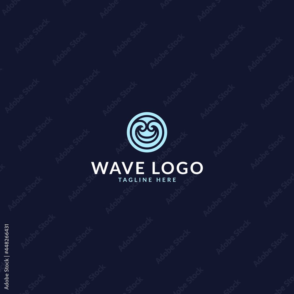 wave abstract design logo. logo template wave abstract design logo. logo template