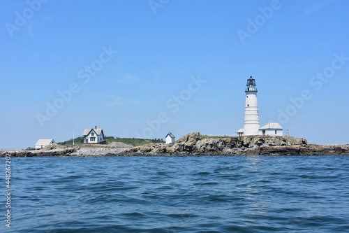 Beautiful View of Boston Light in the Boston Harbor Islands