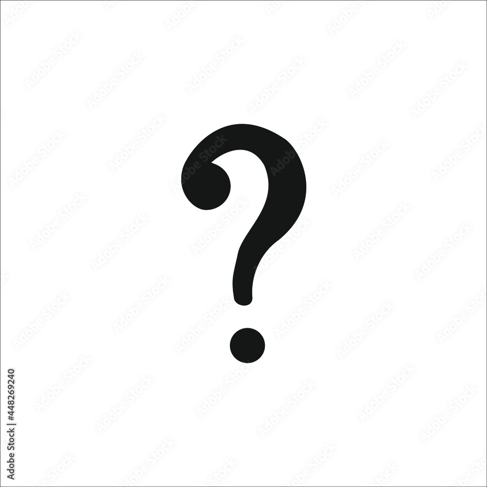 Question Mark icon symbol vector elements for infographic web Question Mark icon symbol vector elements for infographic web