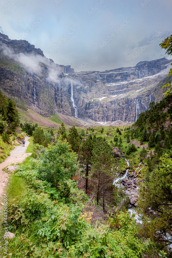 cirque de gavarnie landscape in the french pyrenees Stock Photo | Adobe ...
