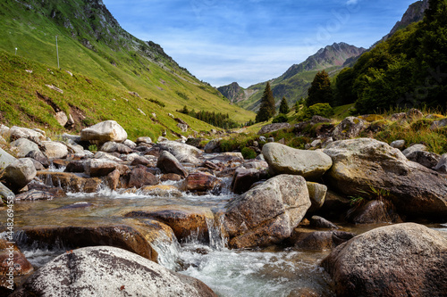col du tourmalet landscape in the french pyerenees