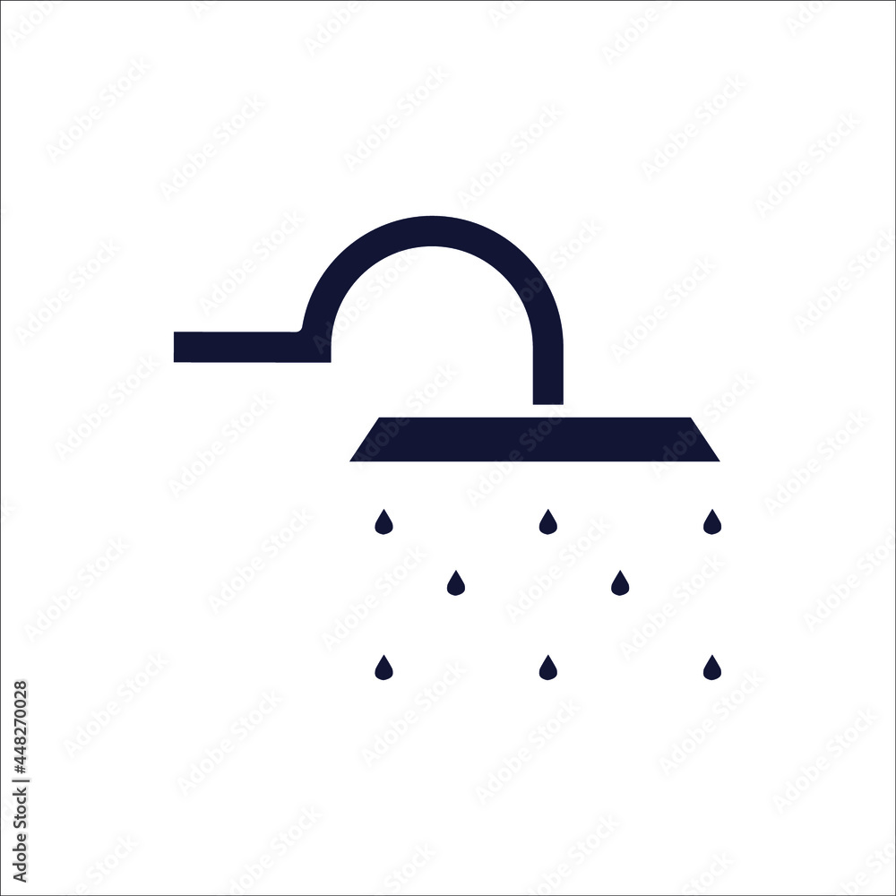 Shower icons symbol vector elements for infographic web Shower icons symbol vector elements for infographic web