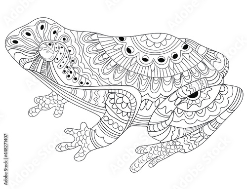Zentangle Frog Art