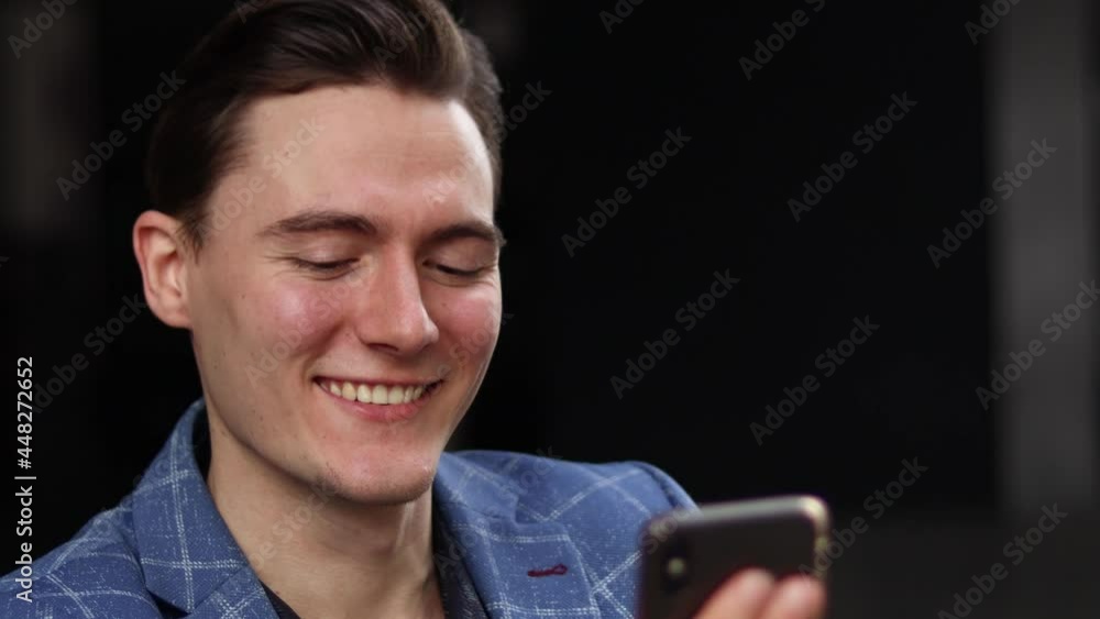 Businessman making a selfie or video call. Concept of technology, new generation, connection. Businessman making a selfie or video call. Concept of technology, new generation, connection.