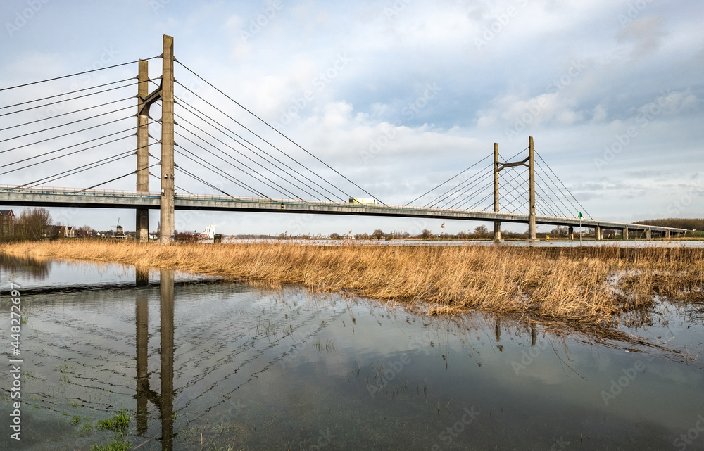 Molenbrug over de IJssel bij Kampen, Overijssel Province, The Netherlands Molenbrug over de IJssel bij Kampen, Overijssel Province, The Netherlands