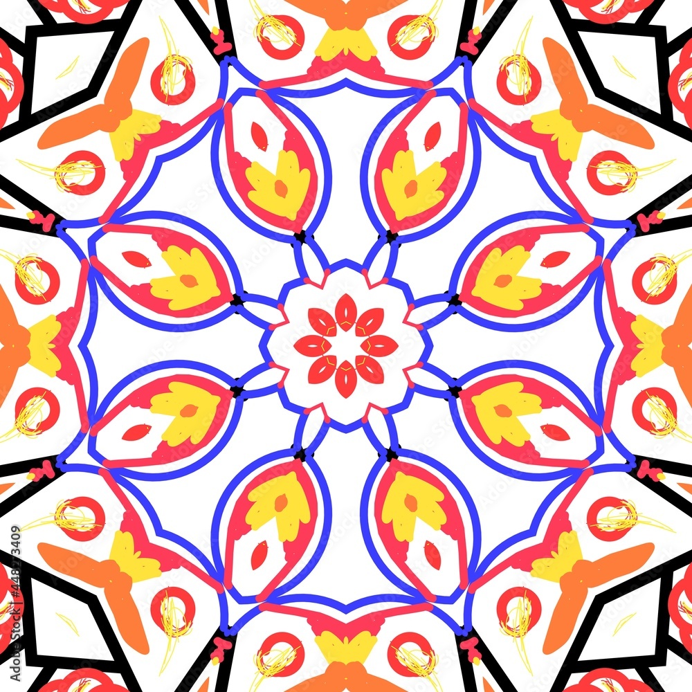 Floral pattern Illustration design. Floral pattern Illustration design.