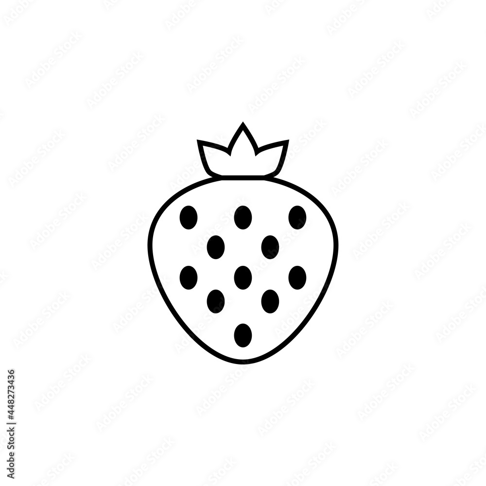 strawberry icon, berry vector, fruit illustration strawberry icon, berry vector, fruit illustration