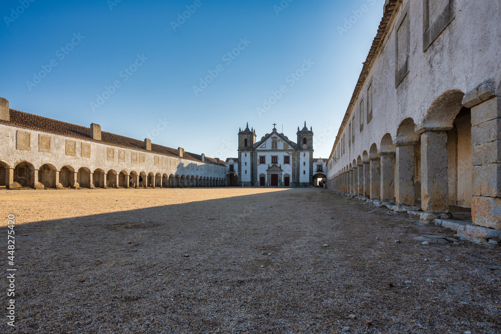 Abandoned monastery in Cabo Espichel in Sesimbra Portugal