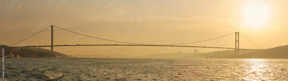 The Bosphorus Bridge connecting Europe and Asia. The Bosphorus Bridge connecting Europe and Asia.