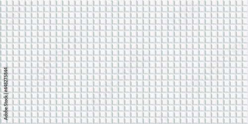White geometric background. Mosaic tiles. Vector illustration.