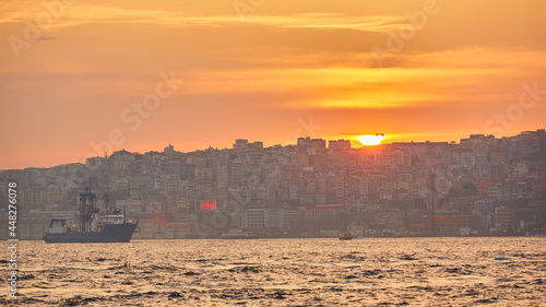 Besiktas coastline, the European side of Istanbul. photo