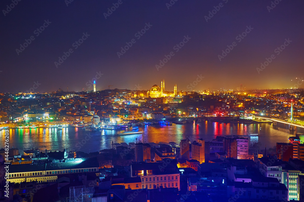 Night lights of Istanbul