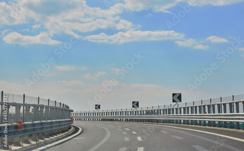 Empty highway road