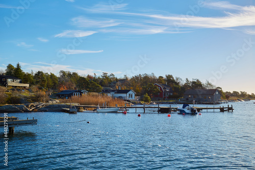 The fishing boats at Stockholm Archipelago, Sweden
