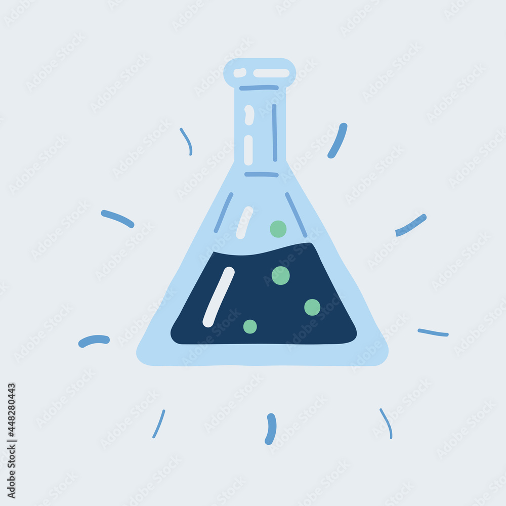 Vector illustration of Chemical equipment, chemical flasks Vector illustration of Chemical equipment, chemical flasks