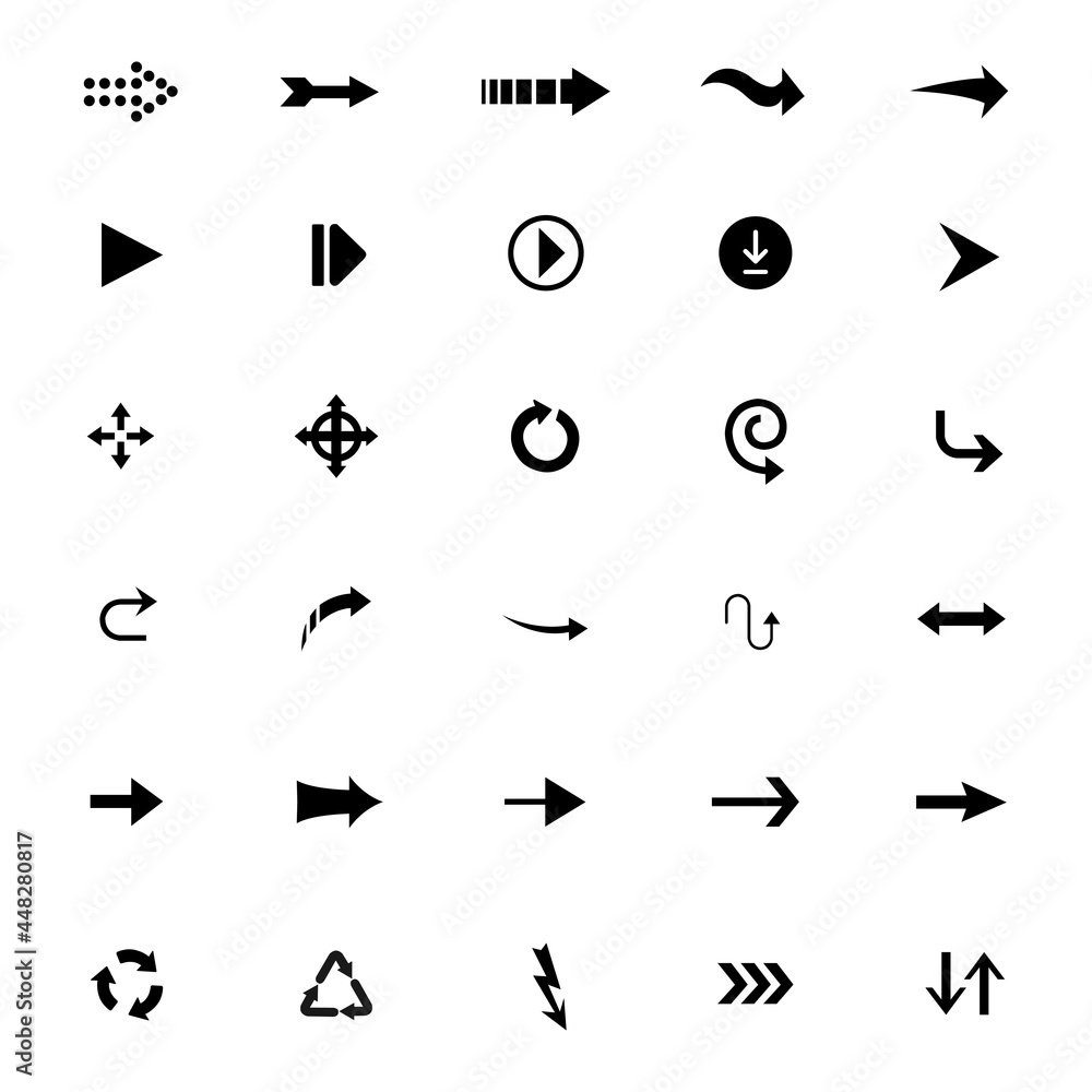 Arrow icons set. Arrow collection. Simple arrow big set. Arrow icons set. Arrow collection. Simple arrow big set.