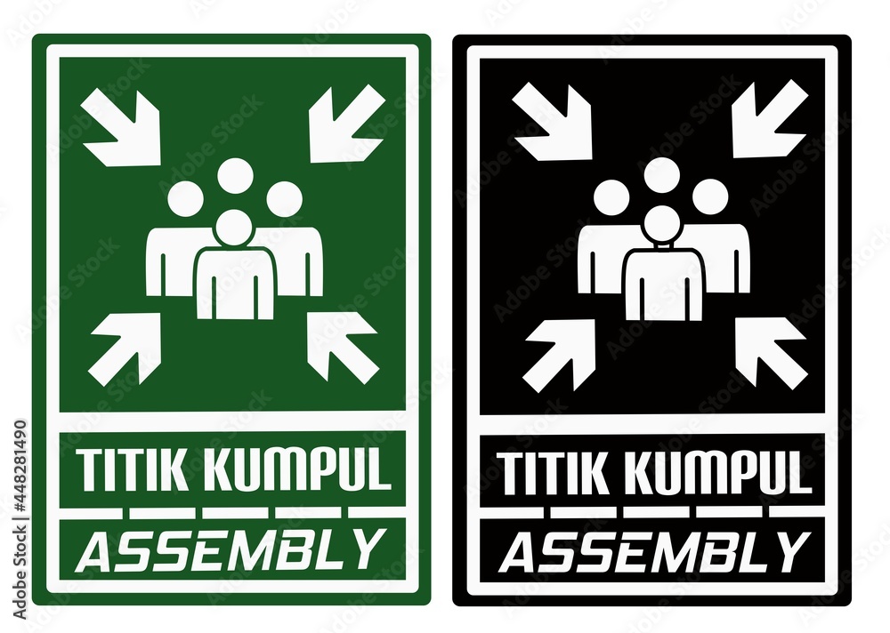 Gathering point symbol icon Gathering point symbol icon