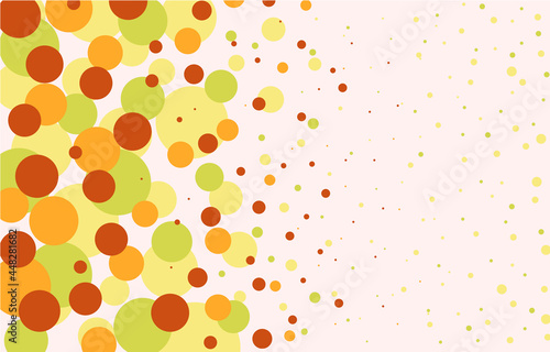Abstract background in pastel colors. Vector illustration web banner.
Colorful autumn circles.
