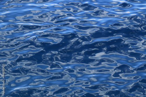 Blue water background , surface of Adriatic sea